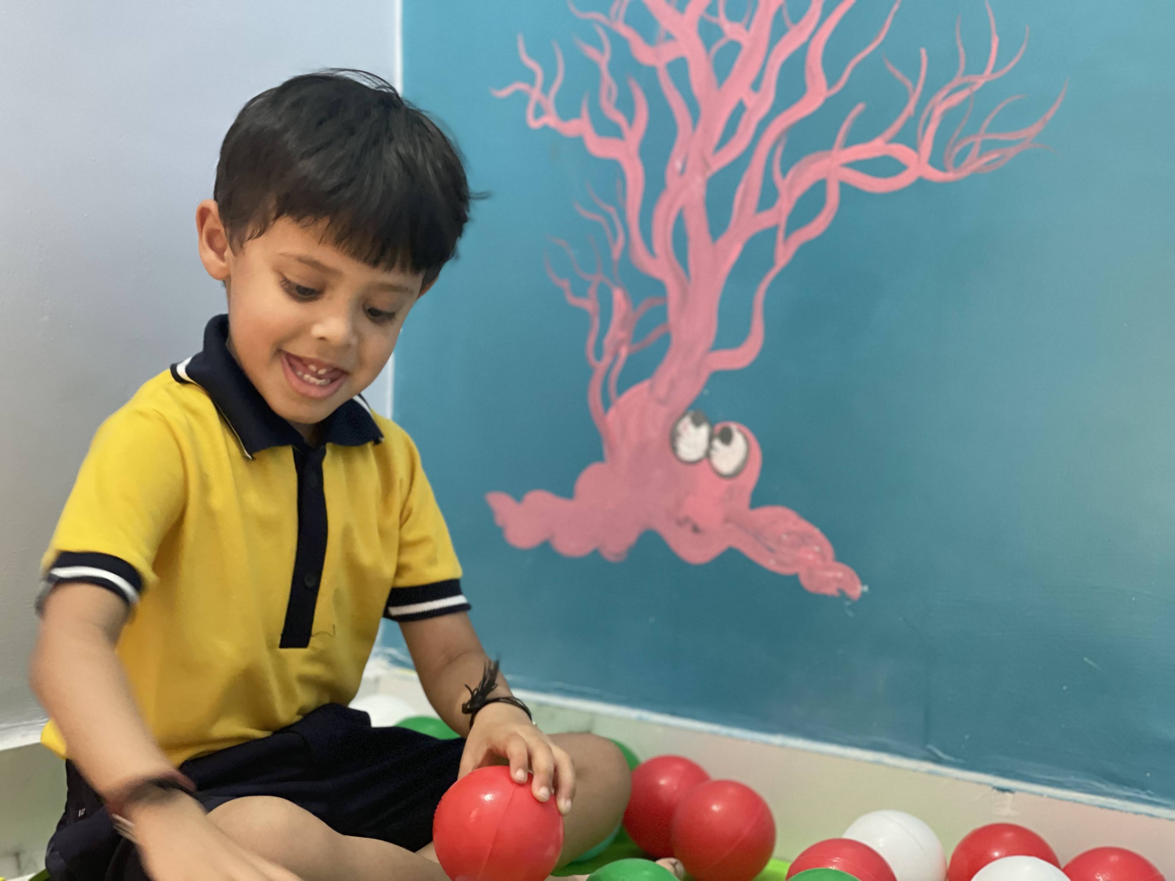 Montessori activity at school